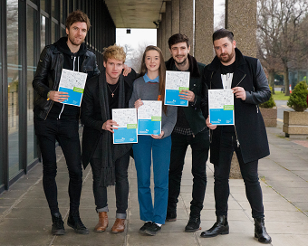 Kodaline announcing Student Enterprise Awards National Finals